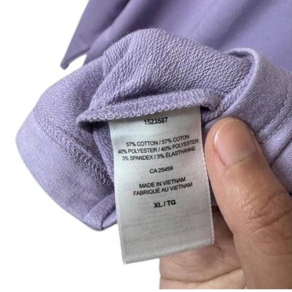 BB Dakota long sleeve pullover sweatshirt lavender women's size XL NWT - Picture 4 of 4